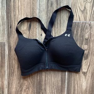 Under Armour high impact zip front sports bra size 36C